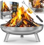 KESSER&reg; Feuerschale mit 2,5 mm Stahldicke Feuerkorb aus Edelstahl / Stahl...