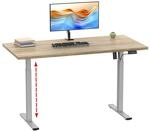 VCM Elektrisch H&ouml;henverstellbarer Schreibtisch, 110 x 50 cm, Sitz-Steh-Schreibtisch