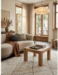 Couchtisch MUMBAI aus Massivholz im Landhaus-Stil mit nat&uuml;rlichem Design,...