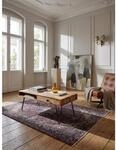 Couchtisch Massivholz mit Metallbeinen im Landhausstil, Akazie 110x60x42 cm