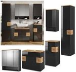 Vicco Badm&ouml;bel Set Eden Spiegelschrank Unterschrank Hochschrank Midischrank Bad