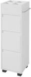 SoBuy Badunterschrank mit 3 Schubladen Wei&szlig; 33x30x90cm Funktional