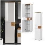 Vicco Hochschrank Badschrank Badezimmerm&ouml;bel Eden Wei&szlig; Artisan modern 40x184 cm