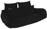 HOME DELUXE Polyrattan H&auml;ngesessel Kissen TWIN - Schwarz