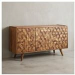 Sideboard &ndash; Massivholz, 138x76x45&nbsp;cm, mit T&uuml;ren und Schubladen, modern