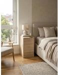 Nachttisch Holz 3 Schubladen Extra Hoch FOGGIA, Sonoma 38x35x68 cm