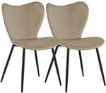 CLP Esszimmerst&uuml;hle 2er Set gepolstert Maika, Polsterst&uuml;hle ergonomisch mit