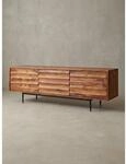 Lowboard Massivholz Landhausstil 147x50x38 cm mit 3 T&uuml;ren
