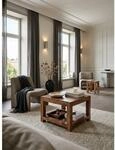 Couchtisch MUMBAI aus Massivholz &ndash; Landhausstil im kompakten Design,...