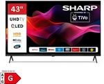 Sharp 43HM5745E QLED Fernseher 43 Zoll Smart TV by TiVo 4K UHD Fernseher mit HDR