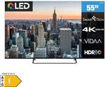 Smart Tech 55QV02K QLED Fernseher 55 Zoll Smart TV VIDAA HDR Fernseher mit 4K UHD,