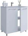 VCM 2-tlg. Waschplatz Waschtisch Waschbecken Unterschrank Breite 60 cm Badm&ouml;bel