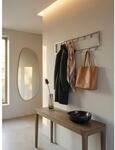 Wandgarderobe Metall Silber Modern 80x20x4 cm