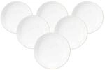Seltmann Weiden Suppenteller Liberty Goldrand &oslash; 21,2 cm 6er Set