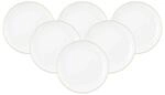 Seltmann Weiden Fr&uuml;hst&uuml;cksteller Liberty Goldrand &oslash; 22,5 cm 6er Set