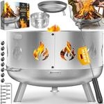 KESSER&reg; Feuerschale mit 2,5 mm Stahldicke Feuerkorb aus Edelstahl / Stahl inklusive