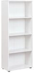 Inter Link B&uuml;cherregal Arco mit 4 F&auml;chern - versch. Ausf&uuml;hrungen - Weiss