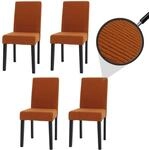 4er-Set Esszimmerstuhl Littau, Stuhl K&uuml;chenstuhl Hochlehner, Stoff/Textil Cord Holz