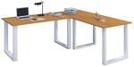 VCM VCM Holz Schreibtisch Eckschreibtisch schlicht 190x130 L Form links oder