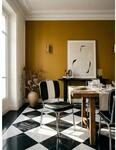 Esszimmerstuhl Kunstleder mit R&uuml;ckenlehne und Polstersitz Retro 50er Jahre,...