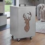 Pelletbeh&auml;lter MCW-Q30 Hirsch, Pelletbox Aufbewahrungsbox f&uuml;r z.B. Tierfutter,