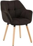 CLP Esszimmerstuhl Milford Cord - Farbe: dunkelbraun, Material: Cord
