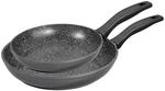 Stoneline Pfannenset 2 teilig, 24/28 cm, Antihaft beschichtete Pfanne mit echten