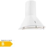 Lumio Primo Retro-Dunstabzugshaube 60cm 490 m&sup3;/h LED-Leuchten Wei&szlig;