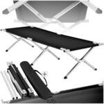 tectake&reg; Feldbett mit Aluminiumgestell, klappbar, Belastbarkeit 150 kg, 190 x 70 x