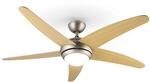 Bolero 2-in-1-Deckenventilator Leuchte 55W 10212m&sup3;/h Fernbedienung Ahorn