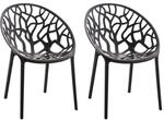 CLP Gartenst&uuml;hle 2er Set stapelbar wetterfest Hope, Gartensessel mit Lehnen