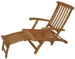 DEGAMO Deckchair MAINE klappbar, Eukalyptus ge&ouml;lt,