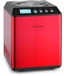 Vanilla Sky Eiscreme-Maschine Kompressor 2l 180W Edelstahl rot Rot
