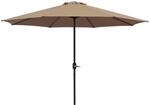 DEGAMO Marktschirm Aluminium 300cm, mit Kurbel, Gestell Aluminium, Material Bezug