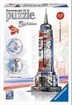 Ravensburger 12583 - Flag Edition Empire State Building - 3D Puzzle-Bauwerke,...