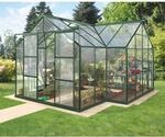 Vitavia Gew&auml;chshaus Sirius gr&uuml;n lackiert, mit 3 mm Einscheibensicherheitsglas
