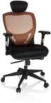 hjh OFFICE High End B&uuml;rostuhl VENUS BASE Stoff / Netzstoff mit Armlehnen