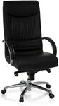 hjh OFFICE XXL Drehstuhl XXL F 400 Leder mit Armlehnen