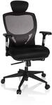 hjh OFFICE High End B&uuml;rostuhl VENUS BASE Stoff / Netzstoff mit Armlehnen