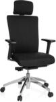 hjh OFFICE Profi B&uuml;rostuhl ASTRA LUX Stoff mit Armlehnen (h&ouml;henverstellbar)