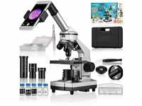BRESSER JUNIOR Biolux CA 40x-1024x Mikroskop inkl. Smartphone Halterung