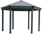 Palram - Canopia Roma 4 X 3.6 Gartenpavillon, anthrazit, bronze
