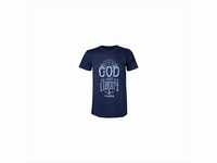 Uncharted 4 Herren T-Shirt For God and Liberty XXL Blau