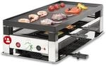 Solis 5 in 1 Raclette Tischgrill, 1400W 8 Personen Mini Pizza Mini Wok