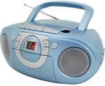 Soundmaster SCD5100BL Radio-Kassettenspieler mit CD-Spieler - hellblau