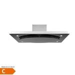 Secret Service Deckenhaube Dunstabzugshaube 380W Touch Glas LED Schwarz