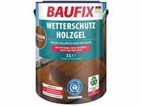BAUFIX Wetterschutz-Holzgel nussbaum seidenglänzend, 5 Liter, Holzlasur