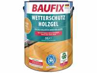 BAUFIX Wetterschutz-Holzgel eiche hell seidenglänzend, 5 Liter, Holzlasur