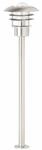BRILLIANT Lampe Terrence Au&szlig;enstandleuchte edelstahl 1x A60, E27, 60W, geeignet