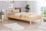 TiCAA Einzelbett und Doppelbett "Merci" Kiefer Natur